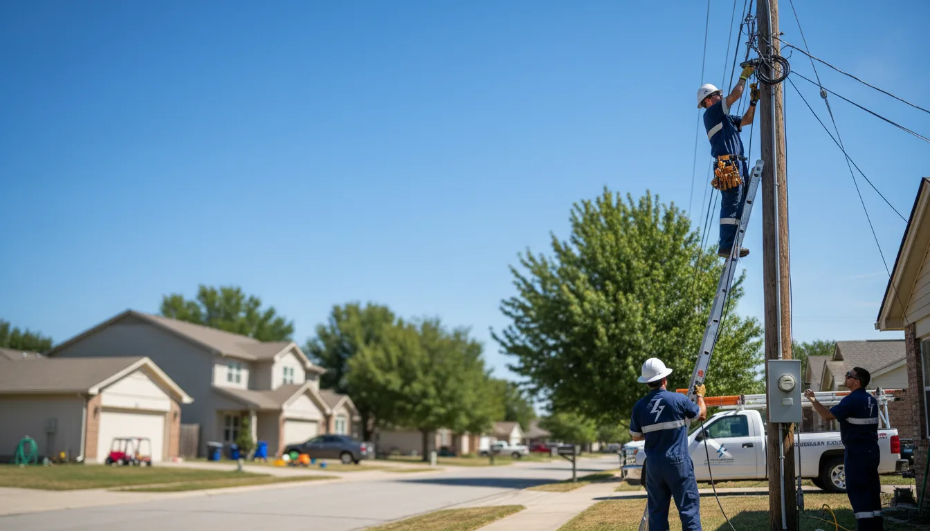 Residential electrician providing installation services in Irondale, OH